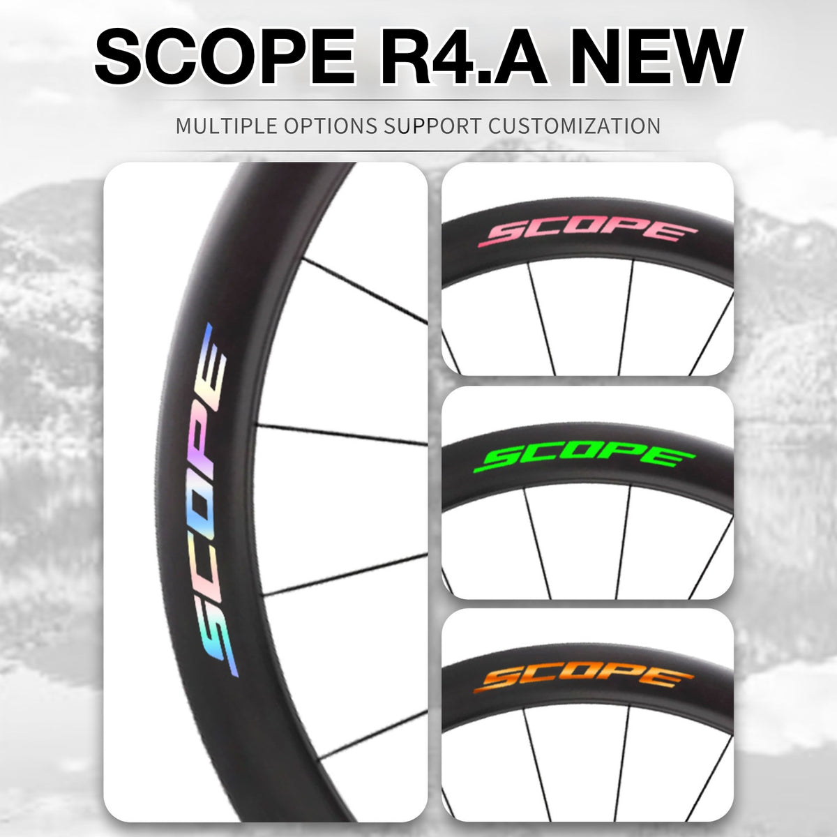 Scope R4.A NEW Wheel Decal Sticker Kit – Logo Cover & Color Change