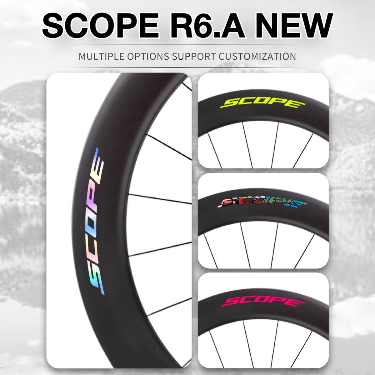 Scope R6.A Wheel Decal Sticker Kit – Logo Cover & Color Change