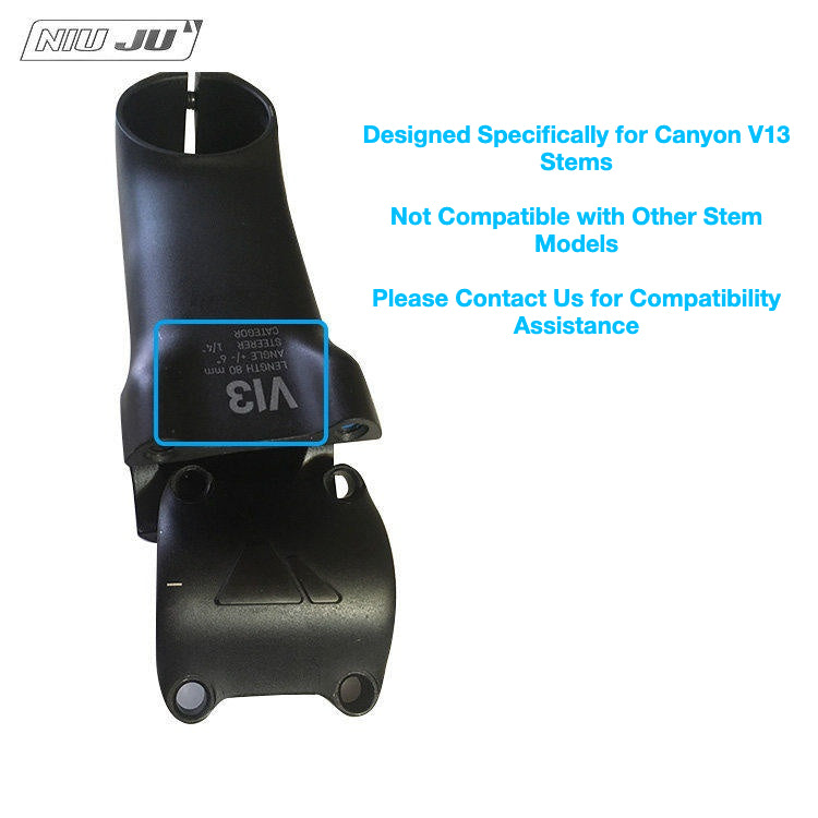 NIUJU Canyon V13 Computer Mount | CNC Aluminum Aero Cockpit Garmin Wahoo Mount