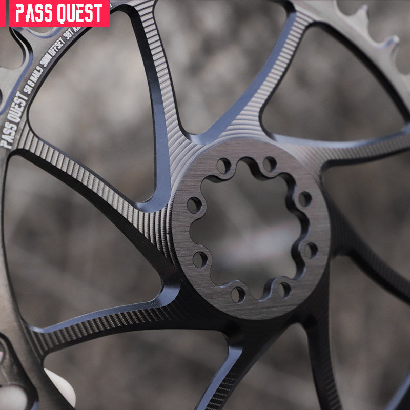 PASS QUEST 8-Bolt Direct Mount Chainring for SRAM Force / RED | 3mm Offset 28T–48T