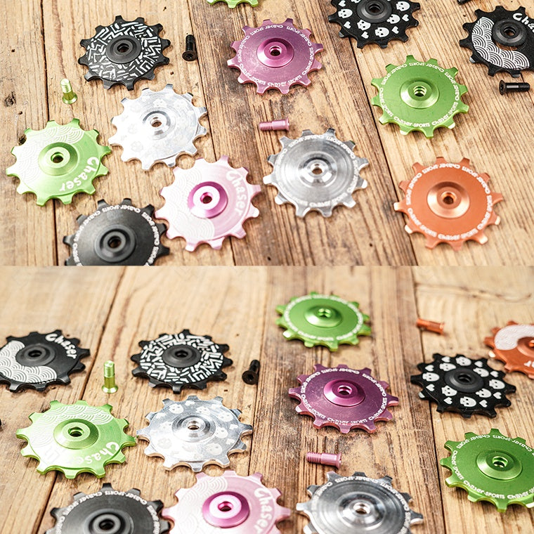 Chaser-Sports 12T Ceramic Rear Derailleur Pulley Wheel – 10.2g – Compatible with Shimano / SRAM / Campagnolo – 9/10/11/12-Speed