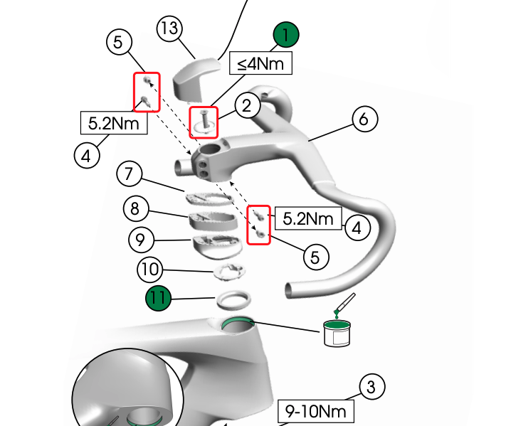 Complete Titanium Bolt Upgrade for Trek Madone Gen7 SLR/SL and Shimano/SRAM Shift Brake Kits