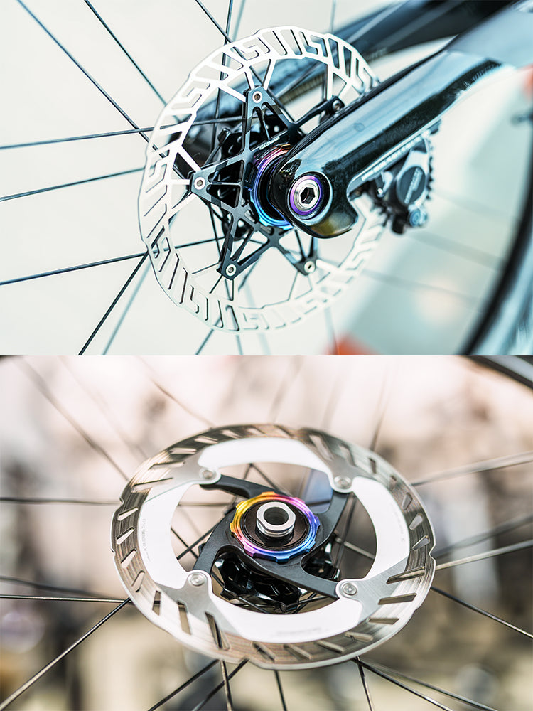 Bague de serrage Centerlock en titane pour Bora Ultra WTO, Fulcrum Hyperon, roue Shamal | Campagnolo Carbon Racing Zero | Grade 5 TC4 CNC 5,2 g