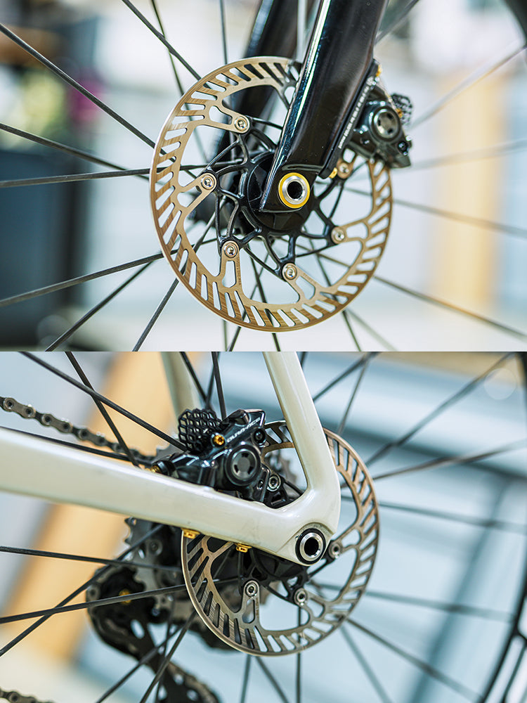 Chaser 울트라라이트 티타늄 스루 액슬 세트 for GIANT TCR & Propel | TC11 티타늄 | 116mm/161mm | 한 쌍당 37g