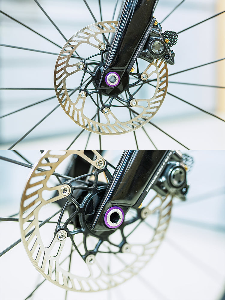 Chaser 울트라라이트 티타늄 스루 액슬 세트 for GIANT TCR & Propel | TC11 티타늄 | 116mm/161mm | 한 쌍당 37g