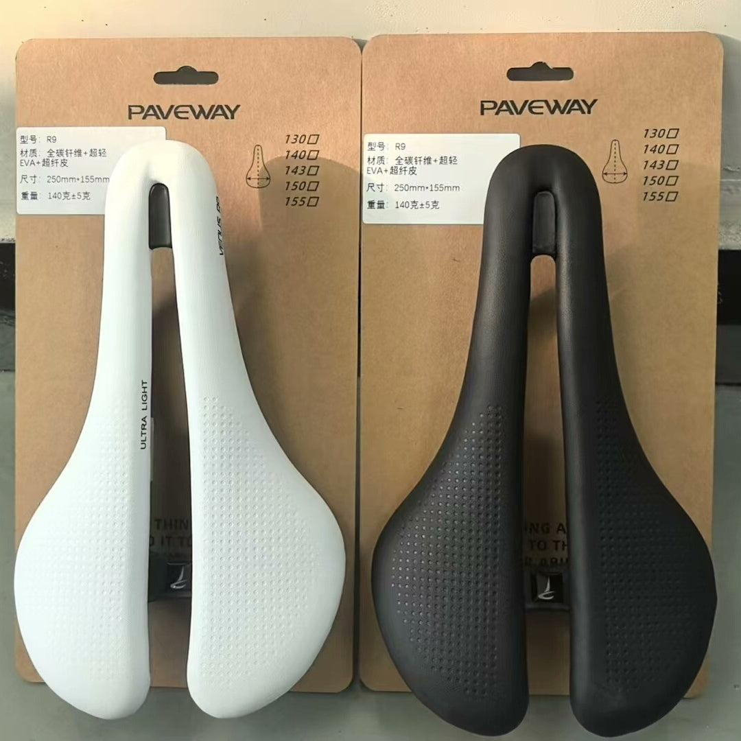 PAVEWAY Aeolus RSL Inspired Full Carbon Racing Saddle | Ultra-Light 140g Road Bike Saddle