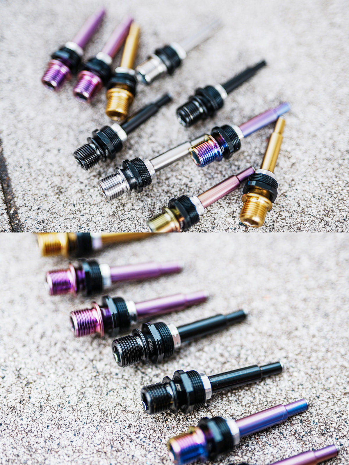 Chaser Titanium Pedal Axle Upgrade Kit for Shimano Dura-Ace R9100 Road Pedals