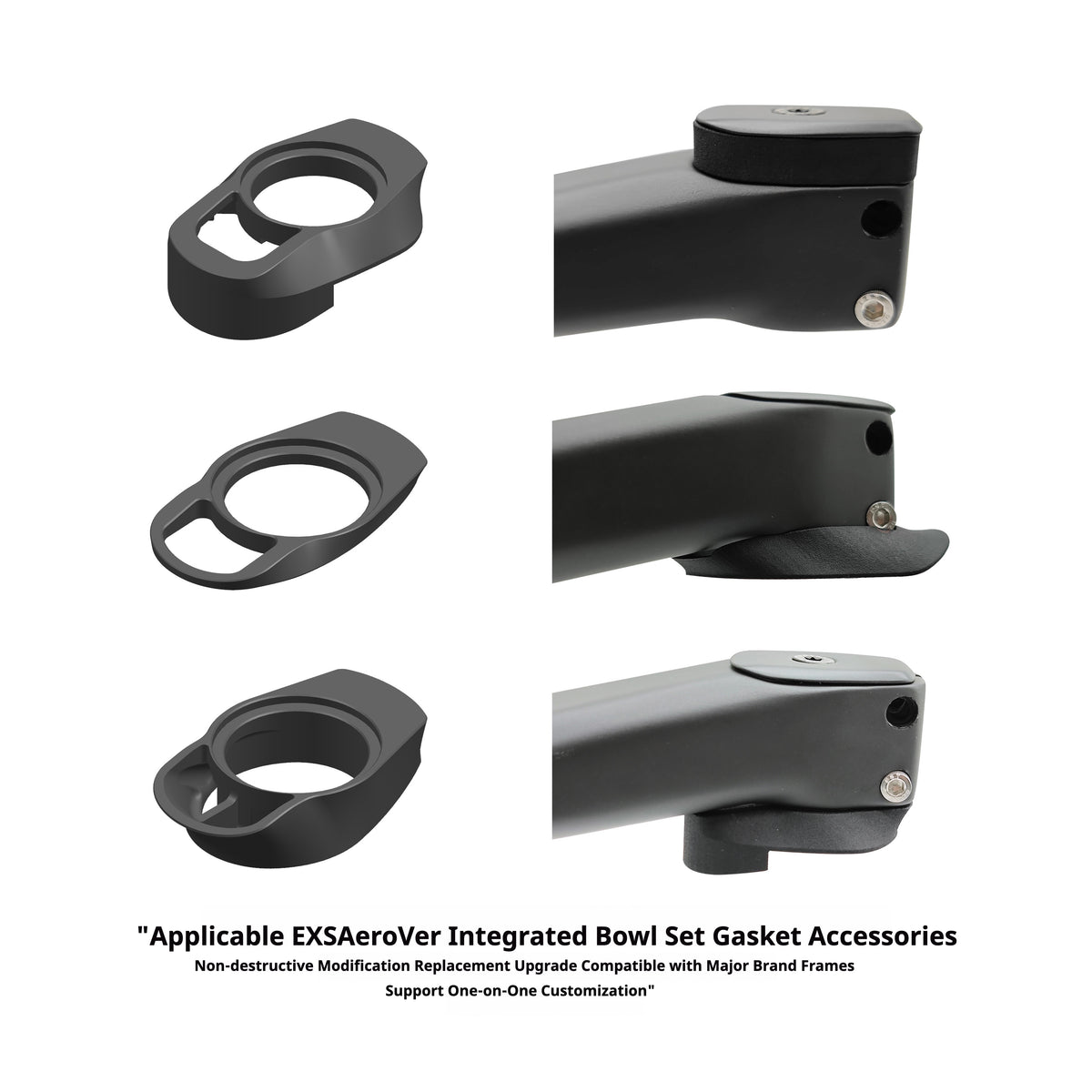 Espaciadores y adaptadores personalizados para manillar integrado EXS AeroVer: compatibles con Giant Propel, BMC, Cannondale, Trek, Specialized y más