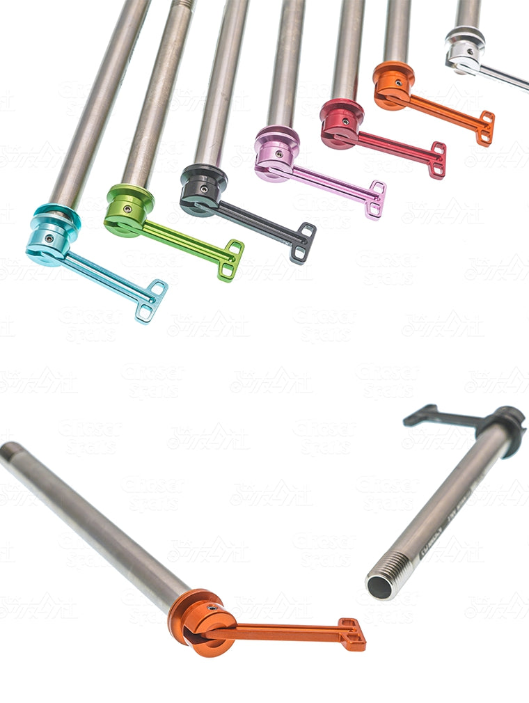 CHASER Jeu d’axes traversants en titane 12 mm pour Trek Madone Gen6 / Gen7 / Gen8 | Leviers dissimulés ultralégers à dégagement rapide