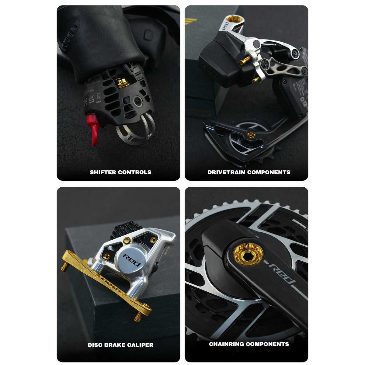 TiNE Titanium Bolt Kit for SRAM RED AXS Groupset | Complete Bike Hardware Upgrade | Save 61.3g