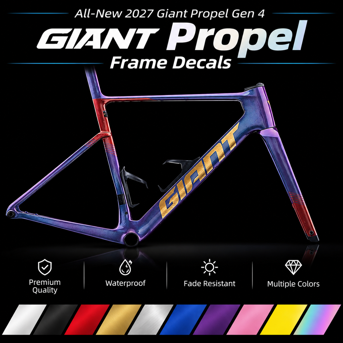 Giant Propel 2027 Gen 3 / Gen 4 Frame Decals | Custom Logo Cover Sticker Kit