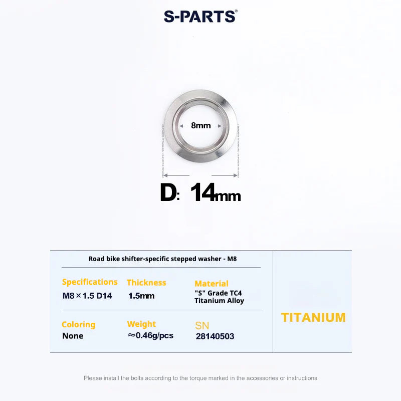 S-PARTS Titanium Drivetrain Bolt Kit for MAGENE QED Electronic Groupset