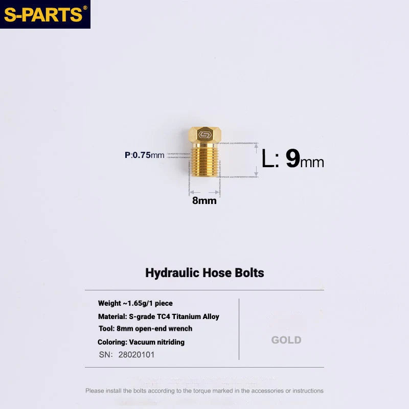 S-PARTS Titanium Disc Brake Bolt Kit for MAGENE QED Hydraulic Brake System