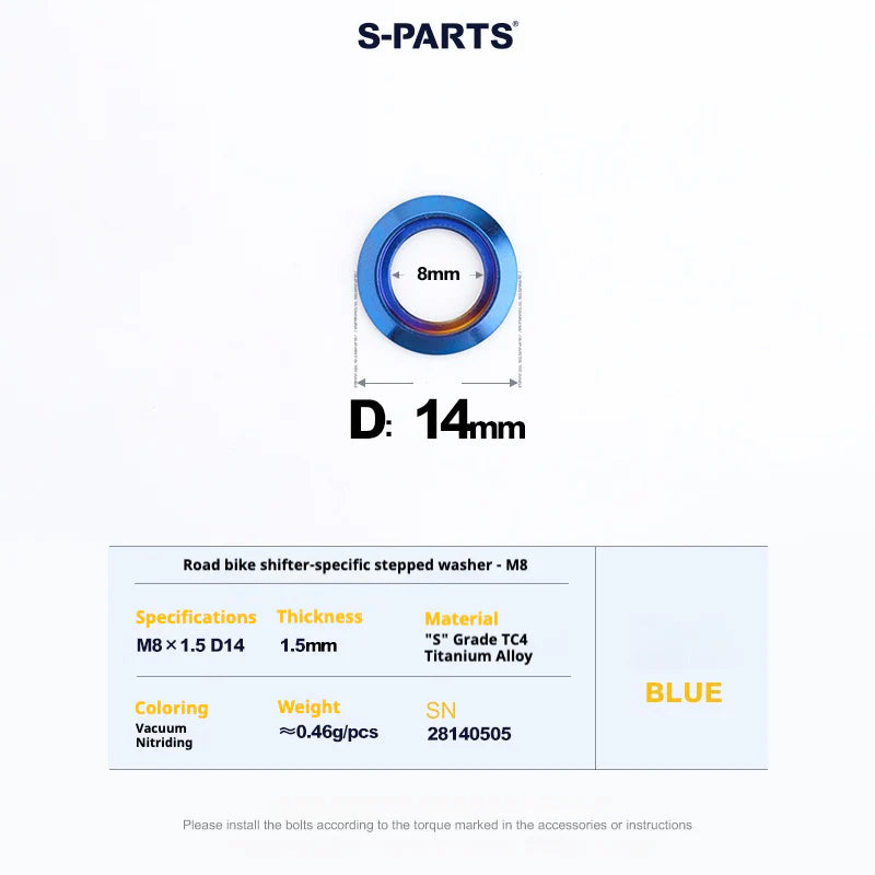S-PARTS Titanium Drivetrain Bolt Kit for MAGENE QED Electronic Groupset
