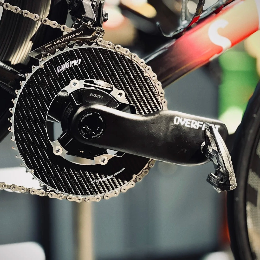 OVERFAST Aero Carbon Gravel Crankset Ti24 GR Version | EASTON / SRM Compatible