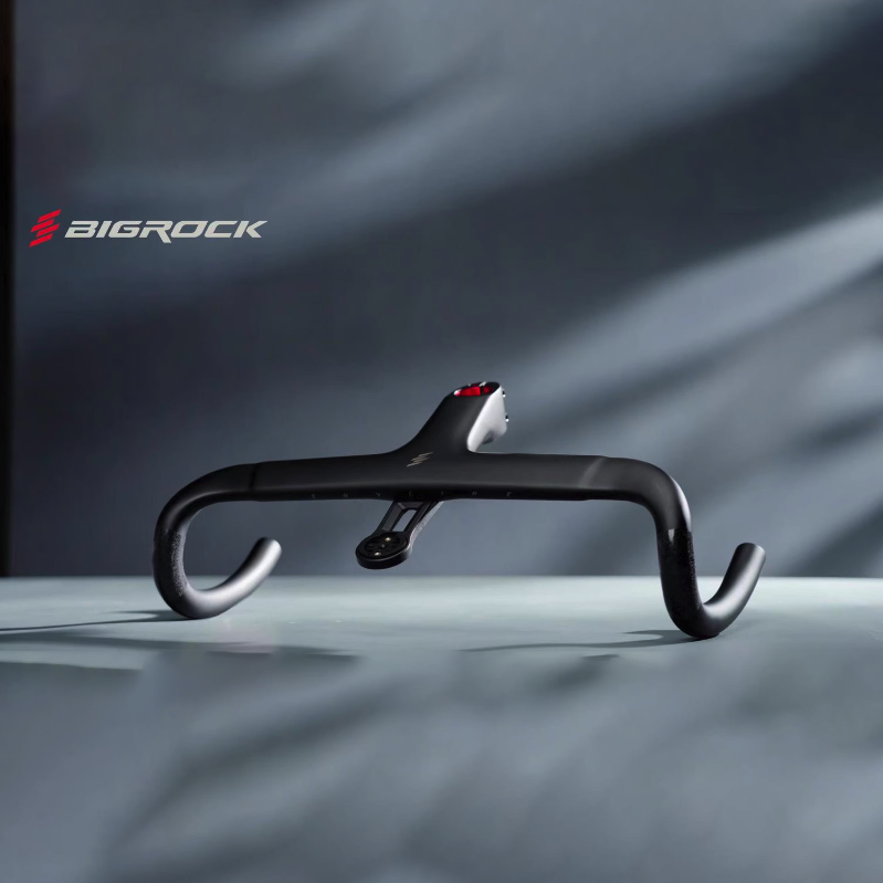 BIGROCK Carbon Road Handlebar Integrated Gravel Handlebars 360/380/400/420mm, Lightweight Racing Bike Handlebar 28.6mm