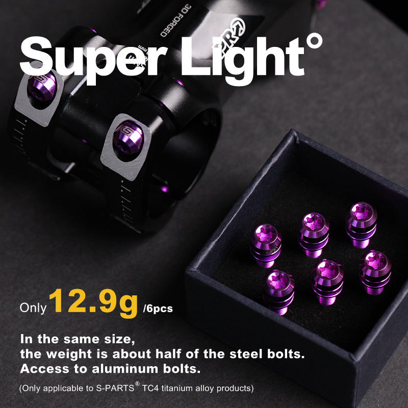 💸💸💸30% di sconto sulla serie di viti per stelo in lega di titanio S-PARTS M5 L18
