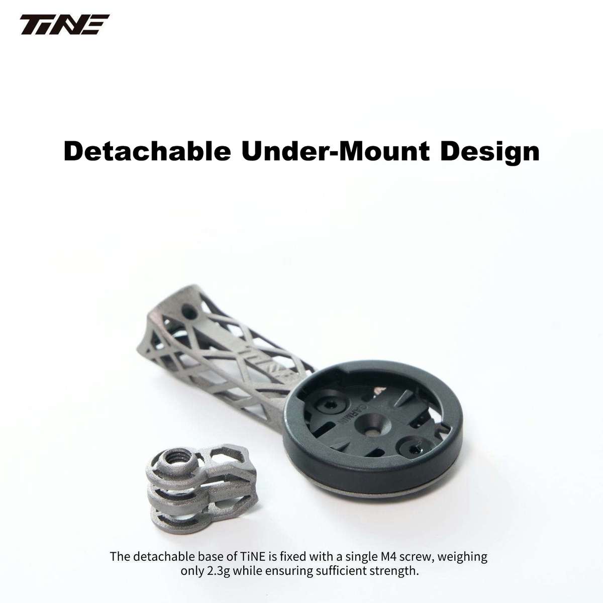 Supporto per computer TiNE in titanio ultraleggero Specialized Bikes 3D Print, completamente scavato, ad alta resistenza, 1 pz.