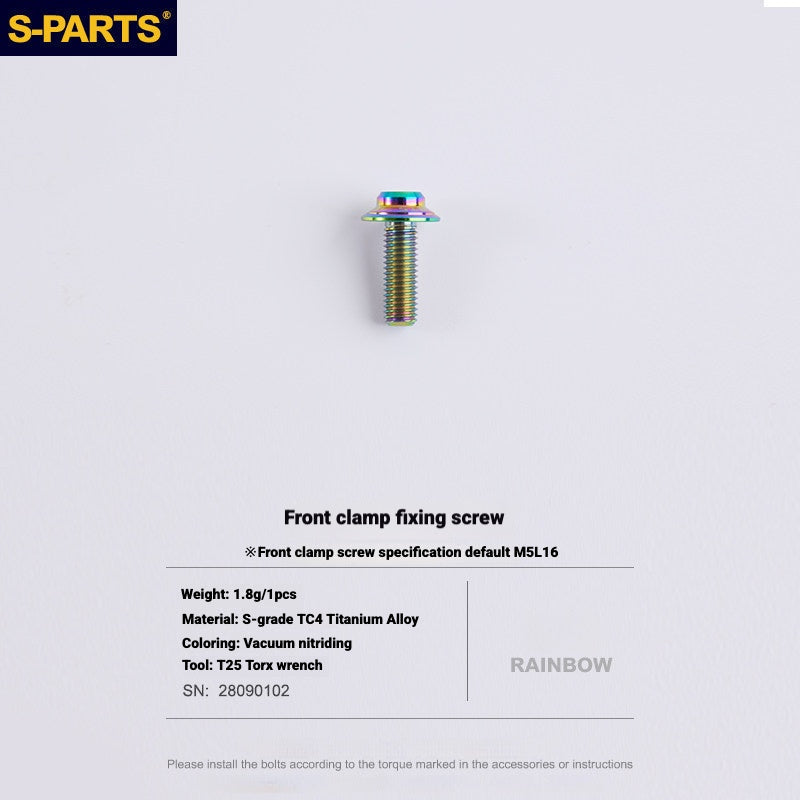 S-PARTS Titanium Disc Brake Bolt Kit for MAGENE QED Hydraulic Brake System