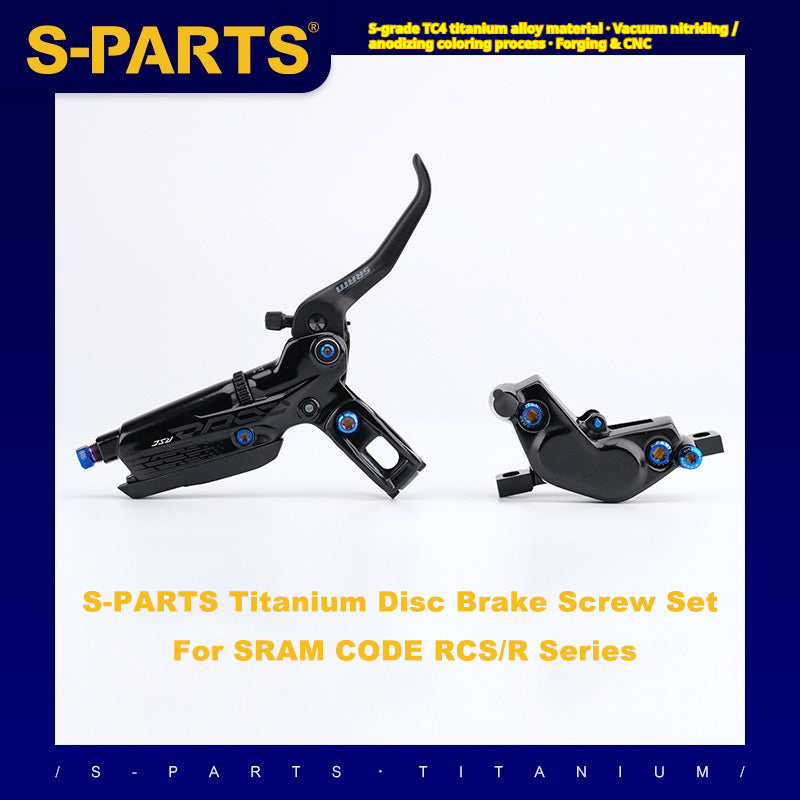 Juego de tornillos de freno de disco de titanio S-PARTS para la serie SRAM CODE RCS/R