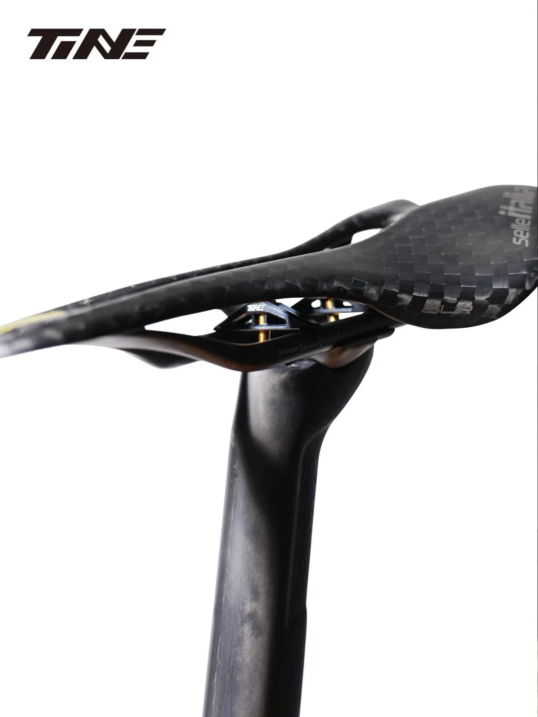 TiNE Ultra-Light 6.8g Seat Clamp & Leveling Assembly | Compatible with Specialized SL9/SL8 Aethos, Colnago & DARIMO Seatposts | CNC Titanium Precision