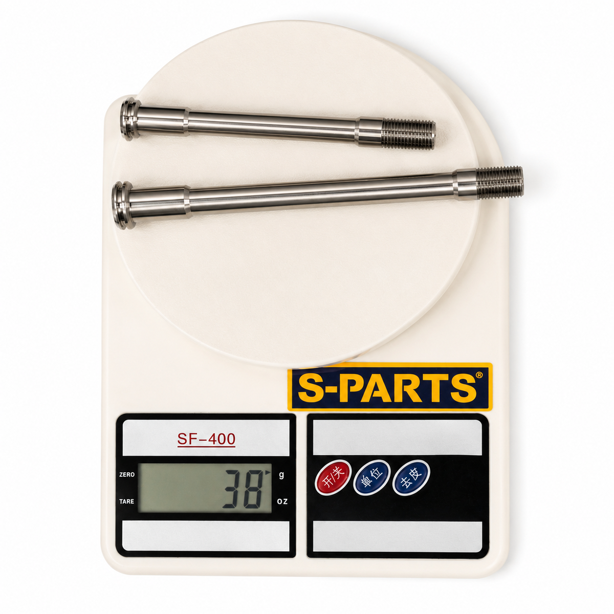 S-PARTS Titanium Thru Axle Set for Colnago Y1RS & V5RS | 38g / 32g Ultra-Light Upgrade