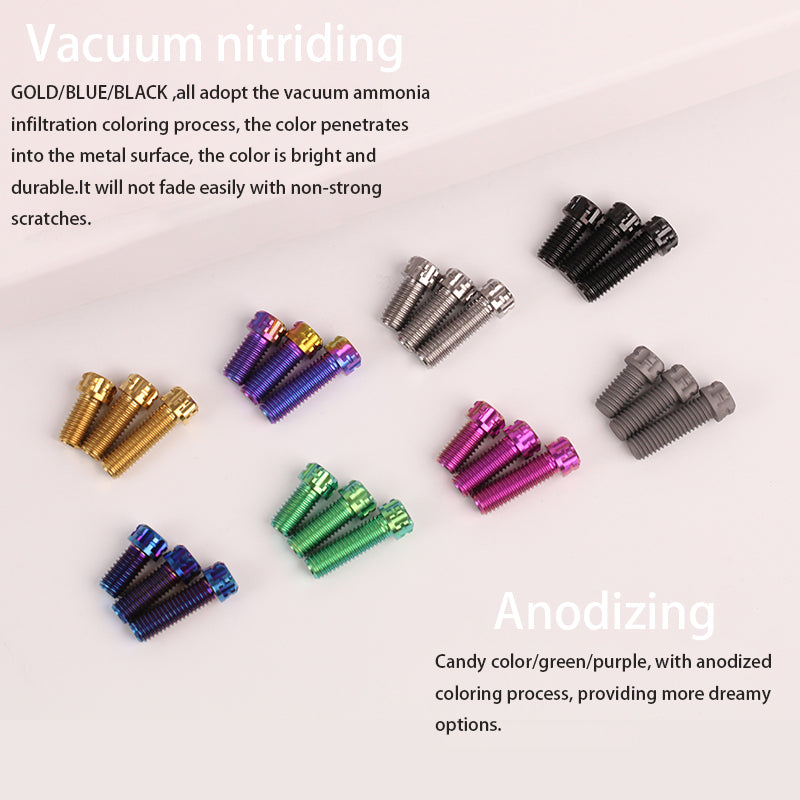 S-PARTS motorcycle electric vehicle new bibi split fixed M8*20 small head titanium alloy screw