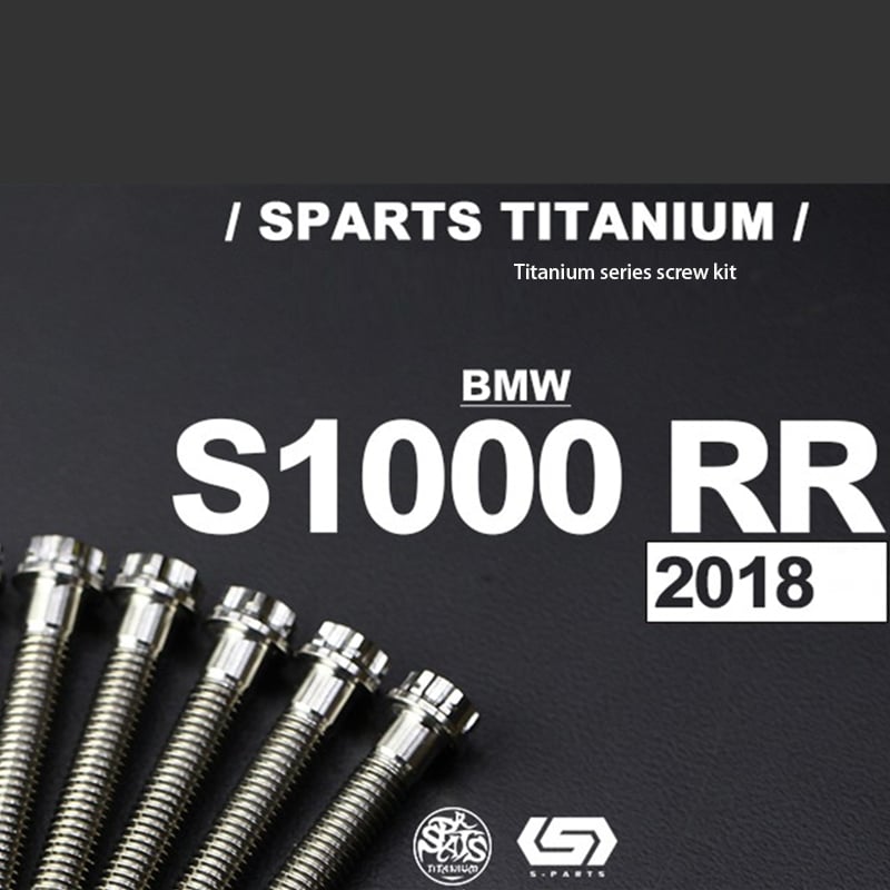 S-parts Titanium ALLOY BMW S1000RR 2018 Tornillo y tuerca de titanio