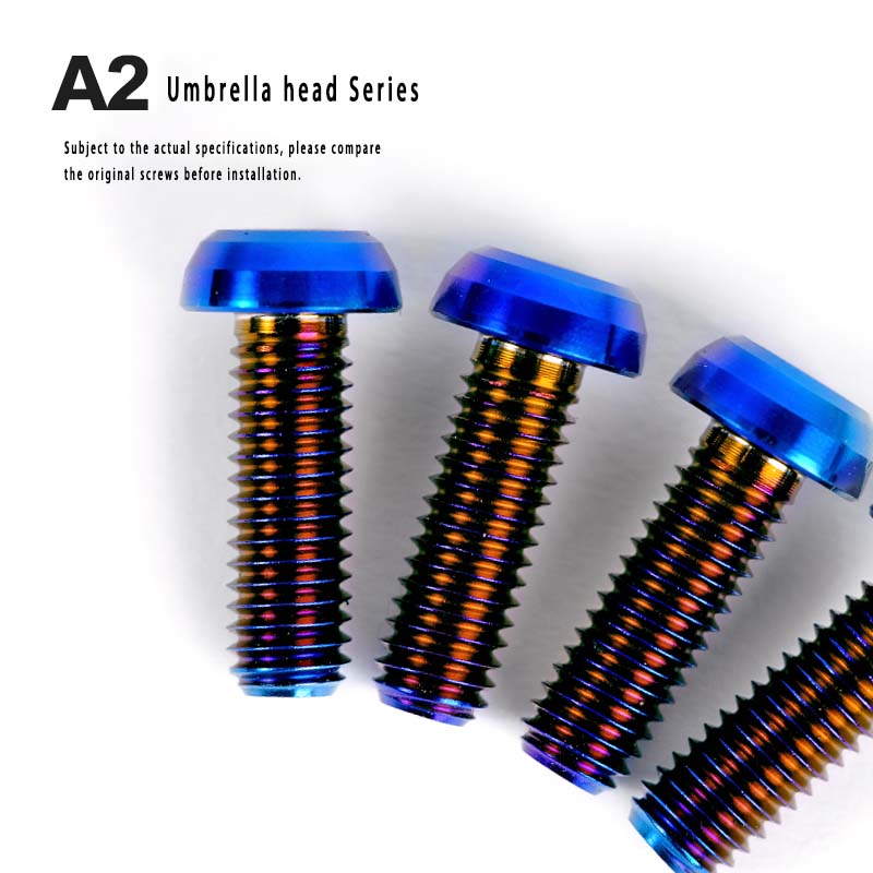 S-PARTS m5*10/14/16 portabotellas para bicicleta de montaña, bicicleta de carretera, cabezal de paraguas, tornillo de disco de aleación de titanio
