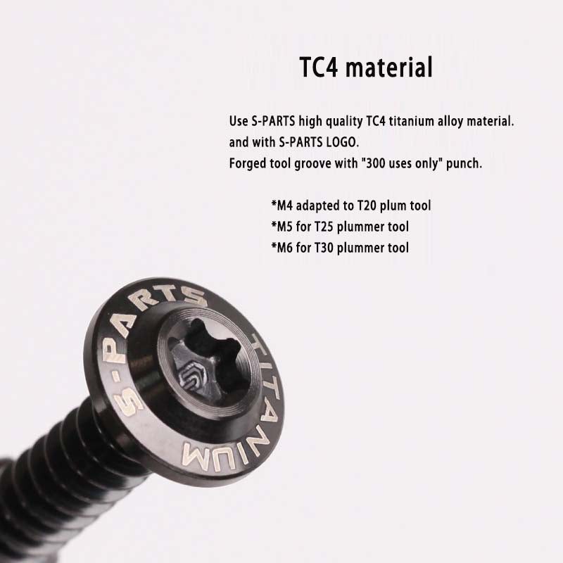 Tornillos autorroscantes para carcasa de vehículo eléctrico de aleación de titanio S-PARTS A3 M6