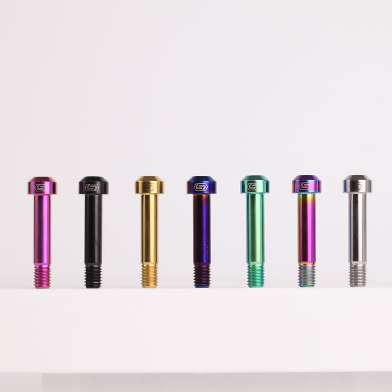 Tornillos especiales para bicicleta de aleación de titanio M8, tornillos amortiguadores, accesorios multicolor para bicicletas