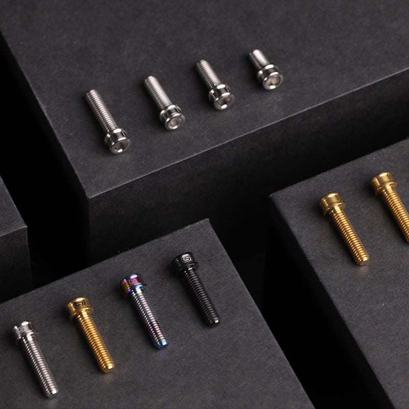 S-PARTS Vis en alliage de titane M5x10-35mm à tête cylindrique, ultra légère