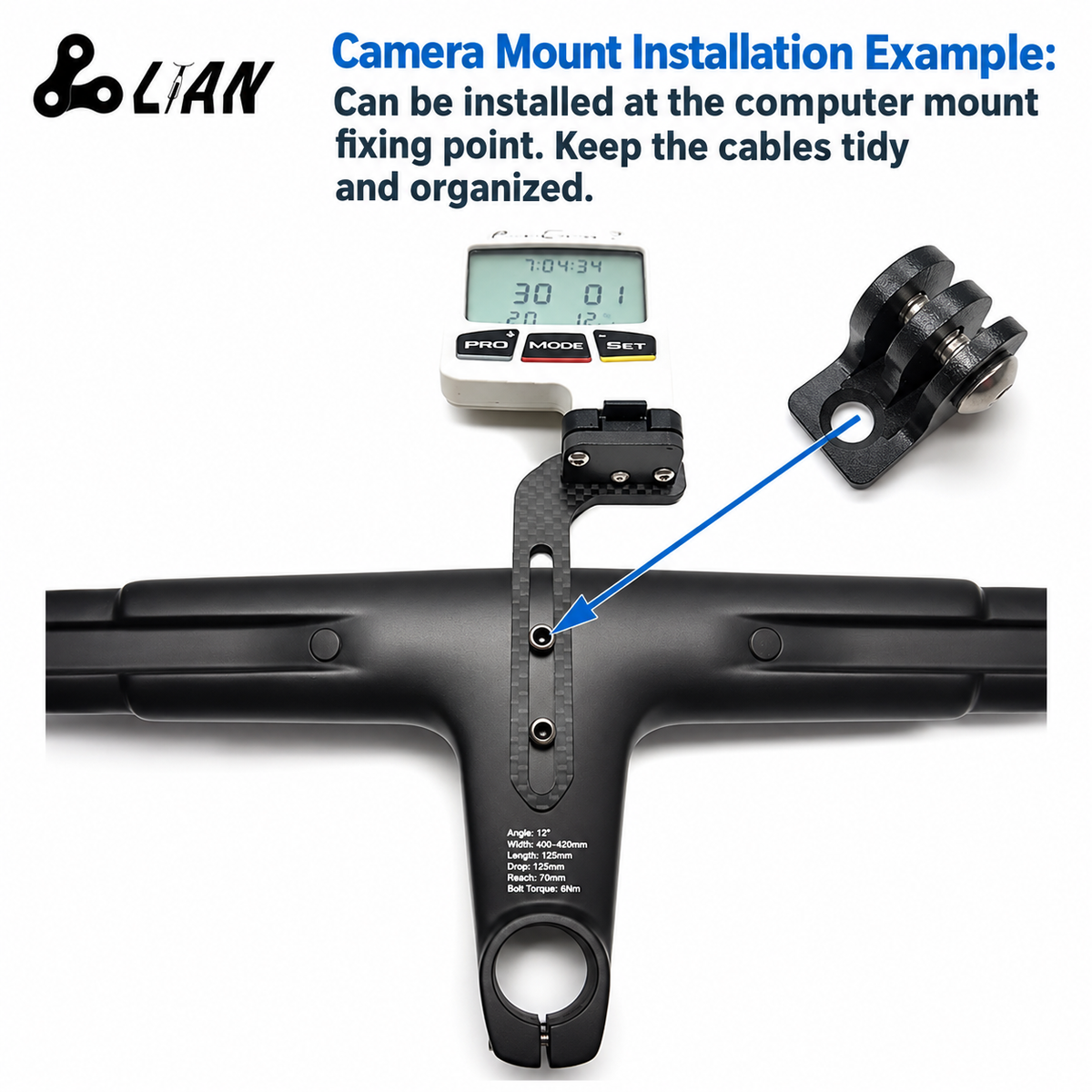 NIUJU SRM PC8 / PC7 Computer Mount for PRO VIBE EVO THE ONE MOST F10 Handlebars