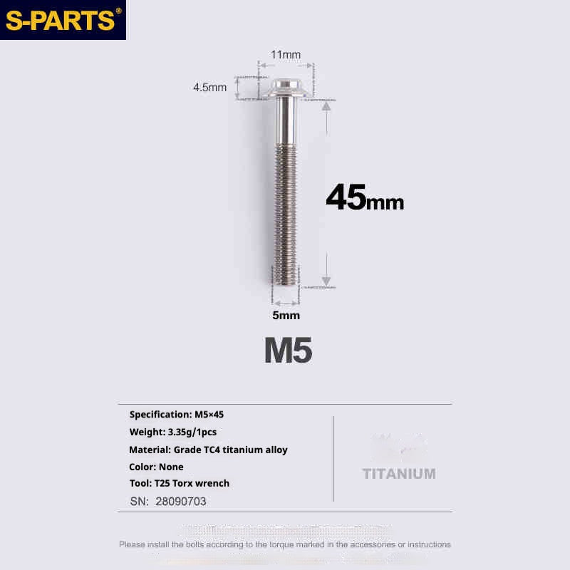 SPARTS R9270 R8150 R7170 Red Force Rival para adaptador de freno de disco de carretera Shimano Sram Perno de montaje ｜Tornillo de fijación de pinza de titanio