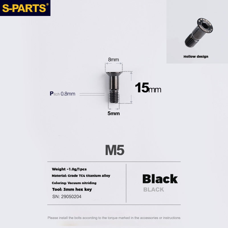 Tornillos de rueda guía de aleación de titanio S-parts Stan Tornillo de polea de rueda jockey de desviador trasero de titanio SRAM UT DA XT XTR para Shimano Sram