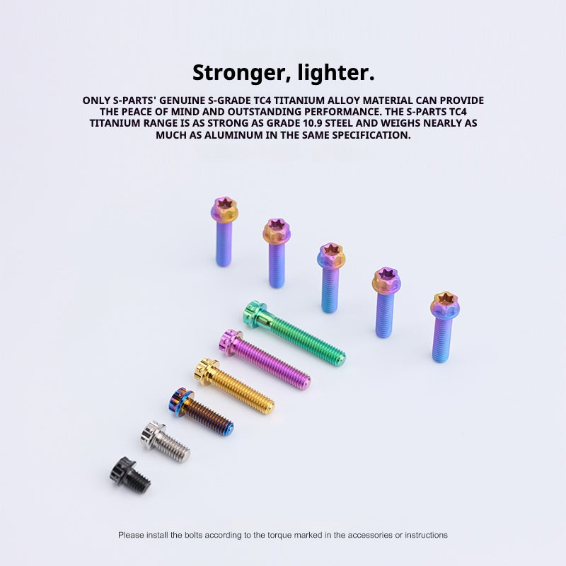 Tornillos de titanio SPARTS Purple A3 Series M10 L12-120 mm para motocicletas y automóviles