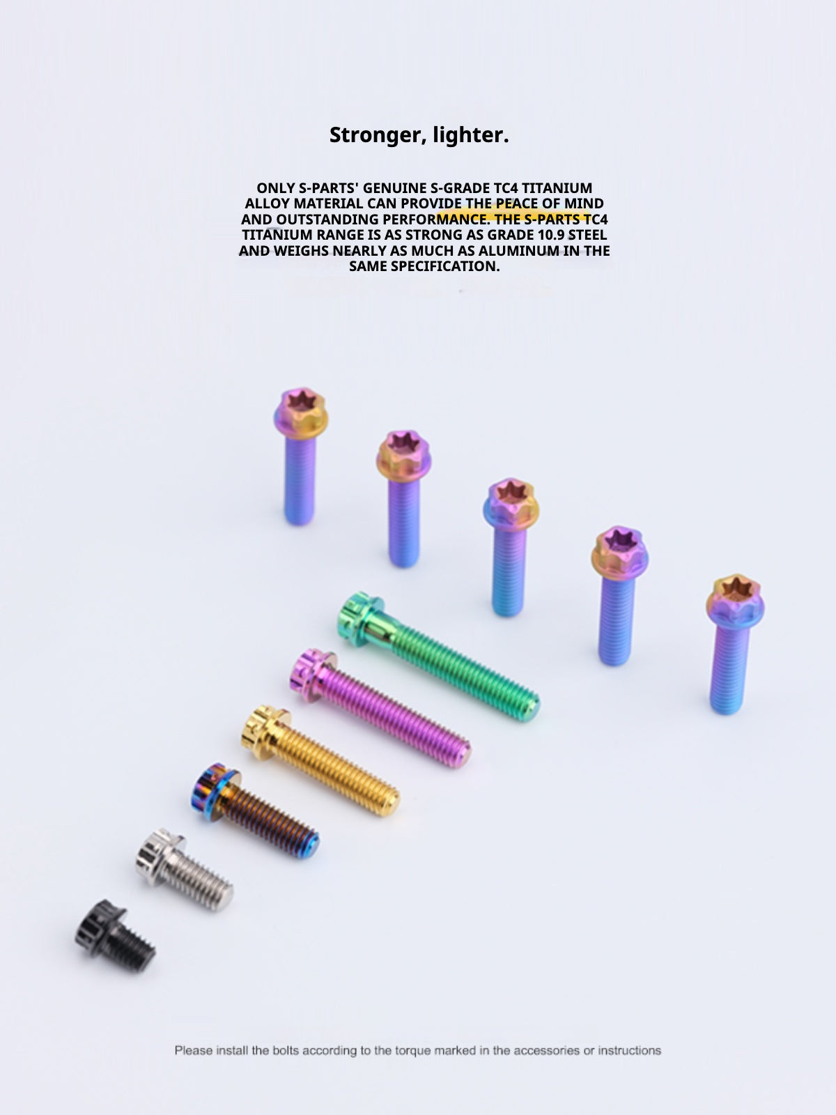 SPARTS Green A3 Series M5 L06-110mm Titanium Screws Motorcycle Auto