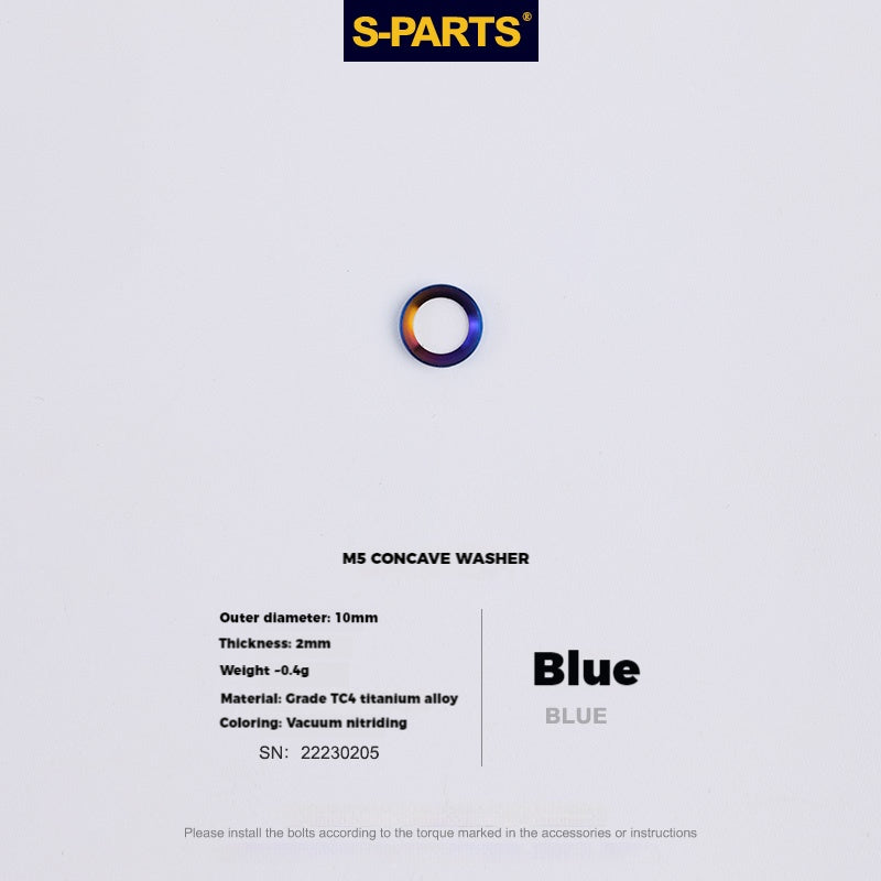 S-PARTS M5 x 30/35/40/47mm 티타늄 볼트 & 배럴 너트 & 와셔 나사 자전거 시트포스트용
