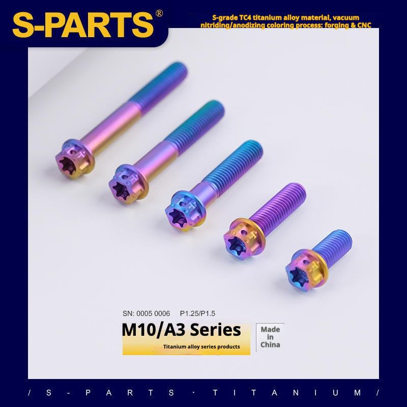 Tornillos de titanio SPARTS Candy Color A3 Series M10 L12-120 mm para motocicletas y automóviles
