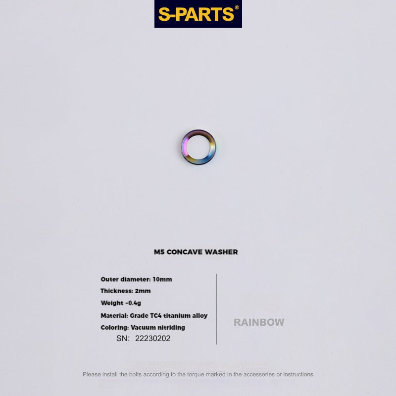 S-PARTS M5 x 30/35/40/47mm 티타늄 볼트 & 배럴 너트 & 와셔 나사 자전거 시트포스트용