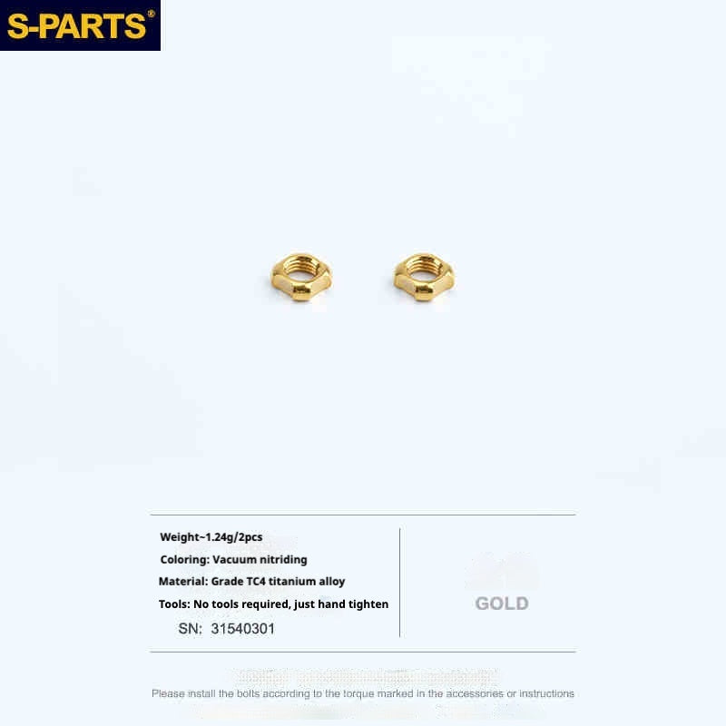 S-PARTS 티타늄 합금 프레스타 밸브 캡 | 로드 자전거용, Seka Specialized SL8 및 Trek 휠셋 호환