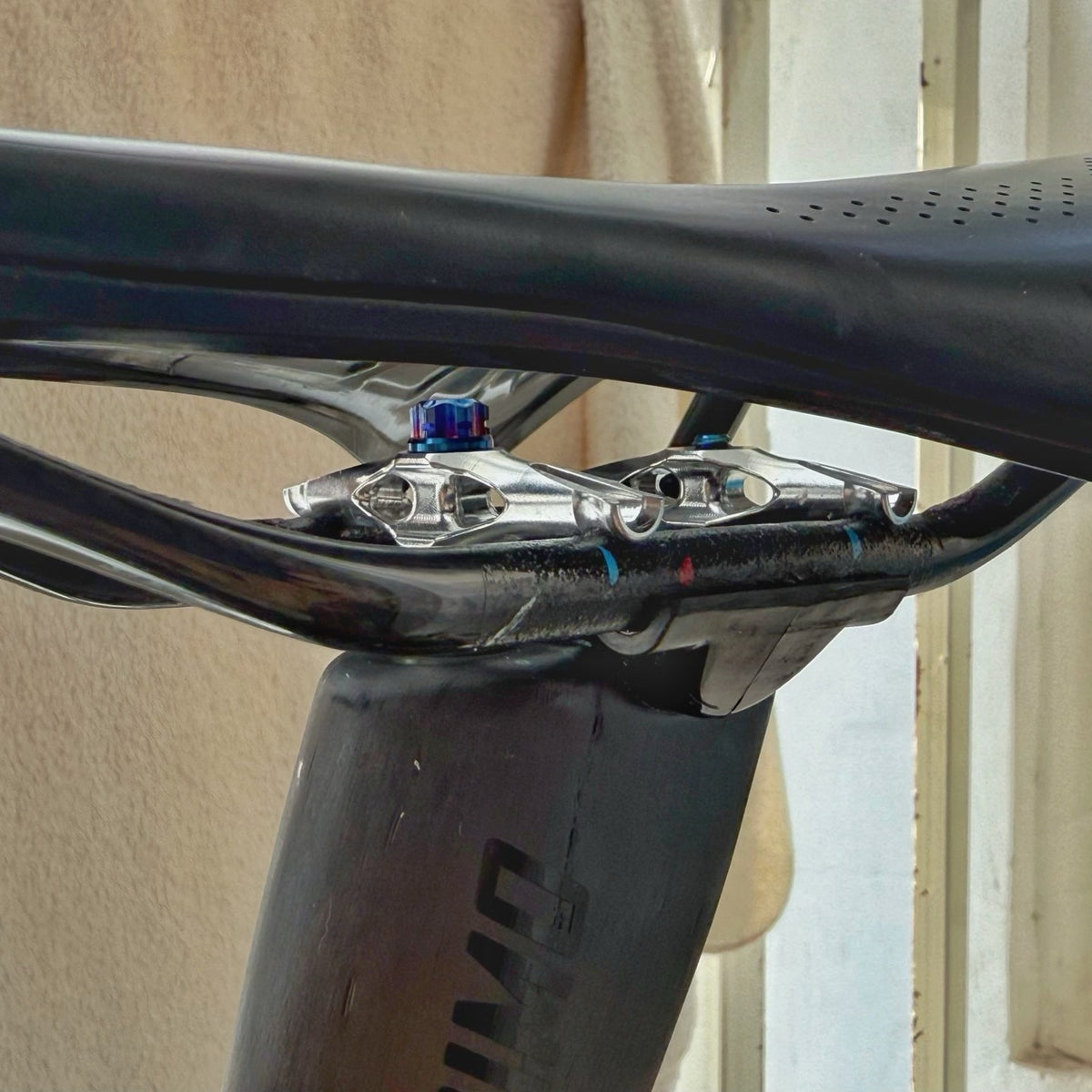 Zenith Sports Reinforced Base Kit for Darimo Seatpost – Carbon Base + Titanium or Aluminum Rails