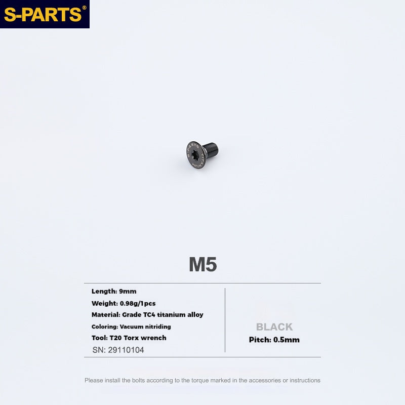 Vis d'intégration pour shifter SRAM en alliage de titane S-PARTS