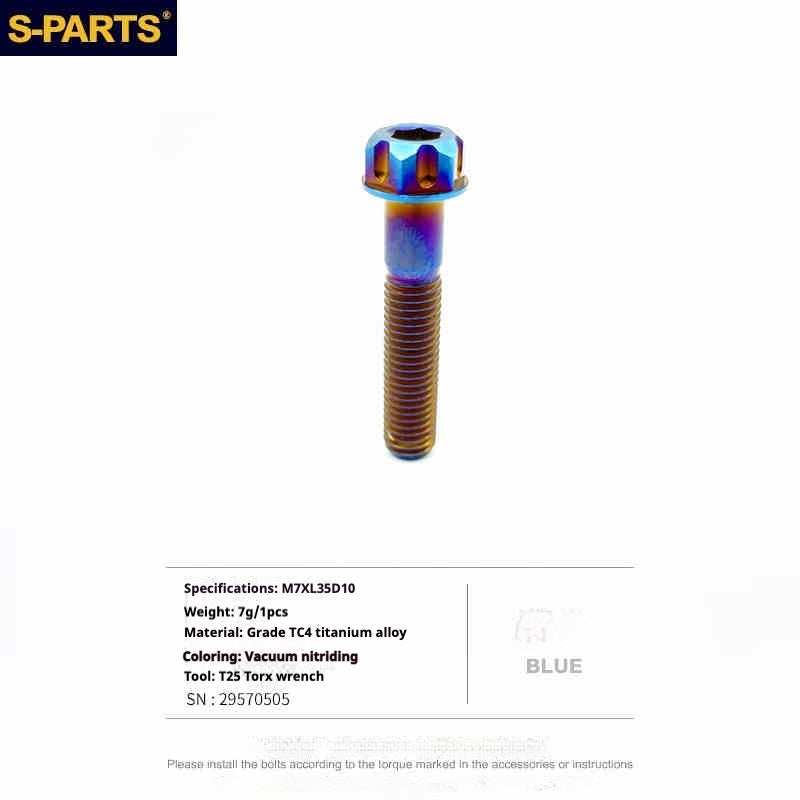 Vis en titane S-PARTS, outils internes et externes, boulons de verrouillage de selle adaptés aux selles Giant TCR/Giant Propel.