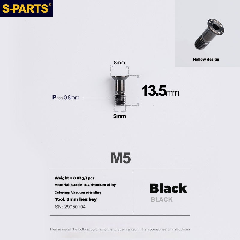 Tornillos de rueda guía de aleación de titanio S-parts Stan Tornillo de polea de rueda jockey de desviador trasero de titanio SRAM UT DA XT XTR para Shimano Sram