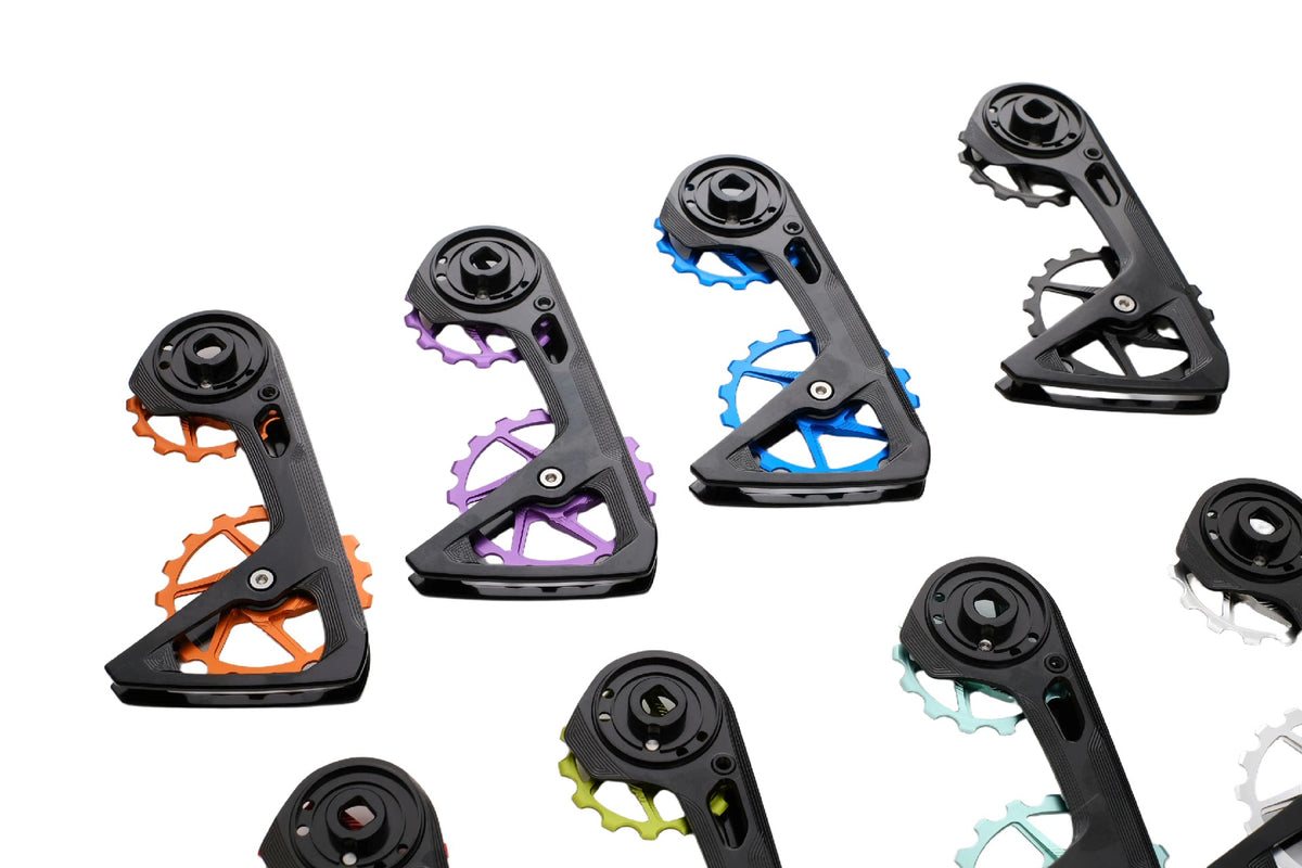 Система увеличенных шкивов SPIREX CNC для SRAM AXS - легкие титановые подшипники 14T+17T