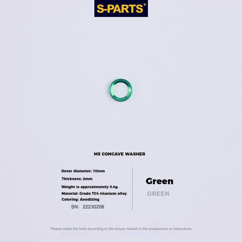 S-PARTS M5 x 30/35/40/47mm 티타늄 볼트 & 배럴 너트 & 와셔 나사 자전거 시트포스트용