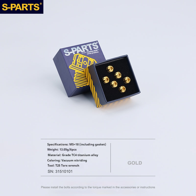 💸💸💸30% di sconto sulla serie di viti per stelo in lega di titanio S-PARTS M5 L18