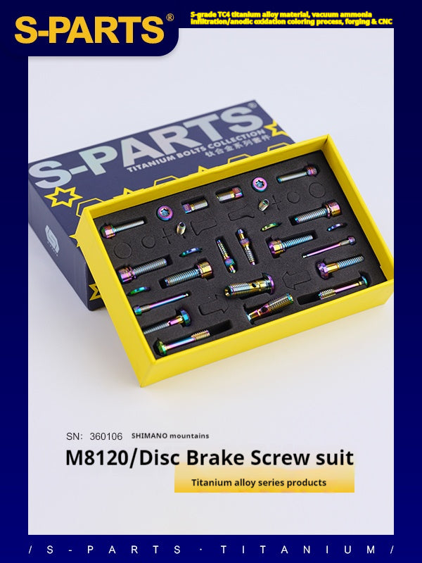 S-PARTS Disc Brake Screw Set for M8120 M9120  Shimano Mountain Series Accessories