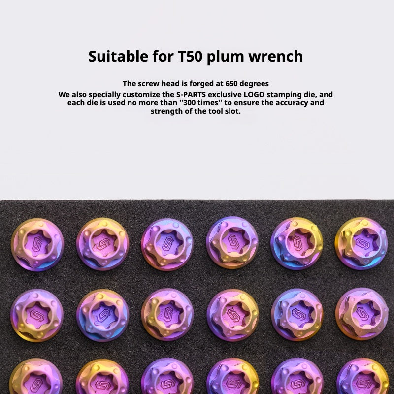 Tornillos de titanio SPARTS Purple A3 Series M10 L12-120 mm para motocicletas y automóviles